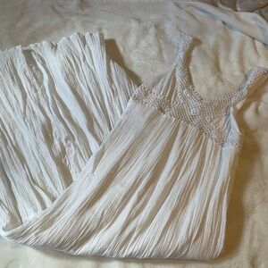 Y2K white boho cottage core white dress